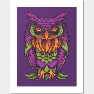 Cyborg Owl Posters and Art